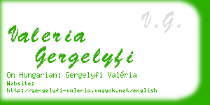 valeria gergelyfi business card